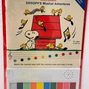 SEALED Vintage 1990s Peanuts Musical Storybook with Electronic Keyboard NOS